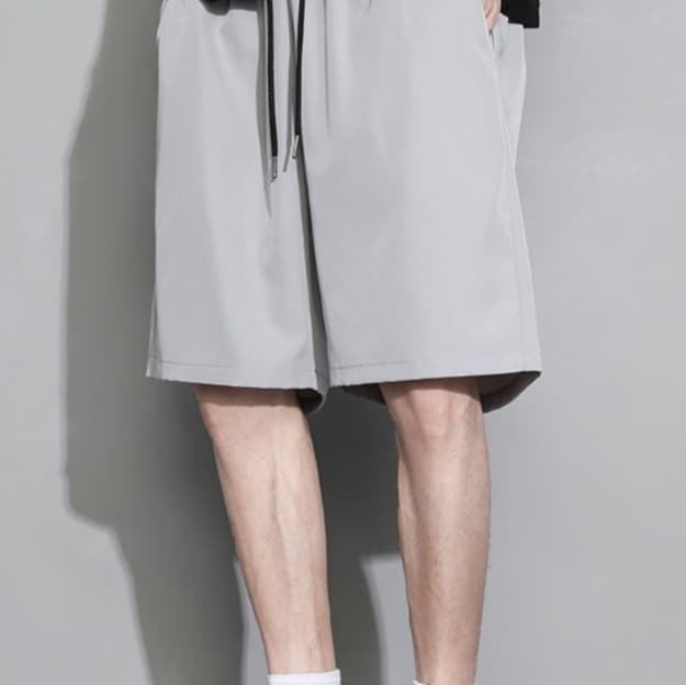 30代メンズファッション ボトムス ゆったりドロストショートパンツ
