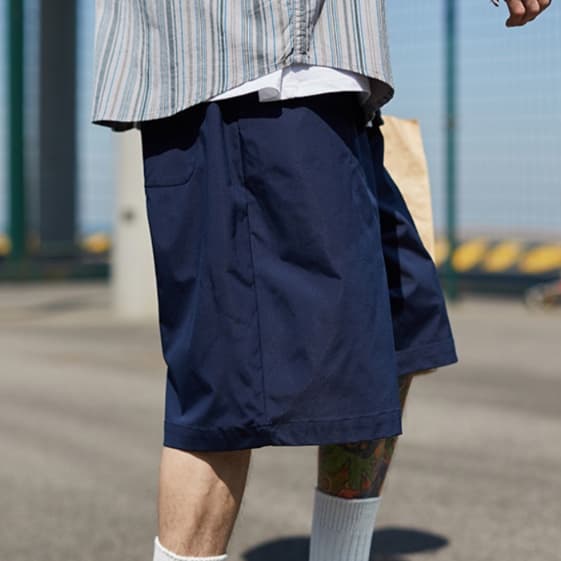 30代メンズファッション ボトムス ゆったりシルエットハーフパンツ