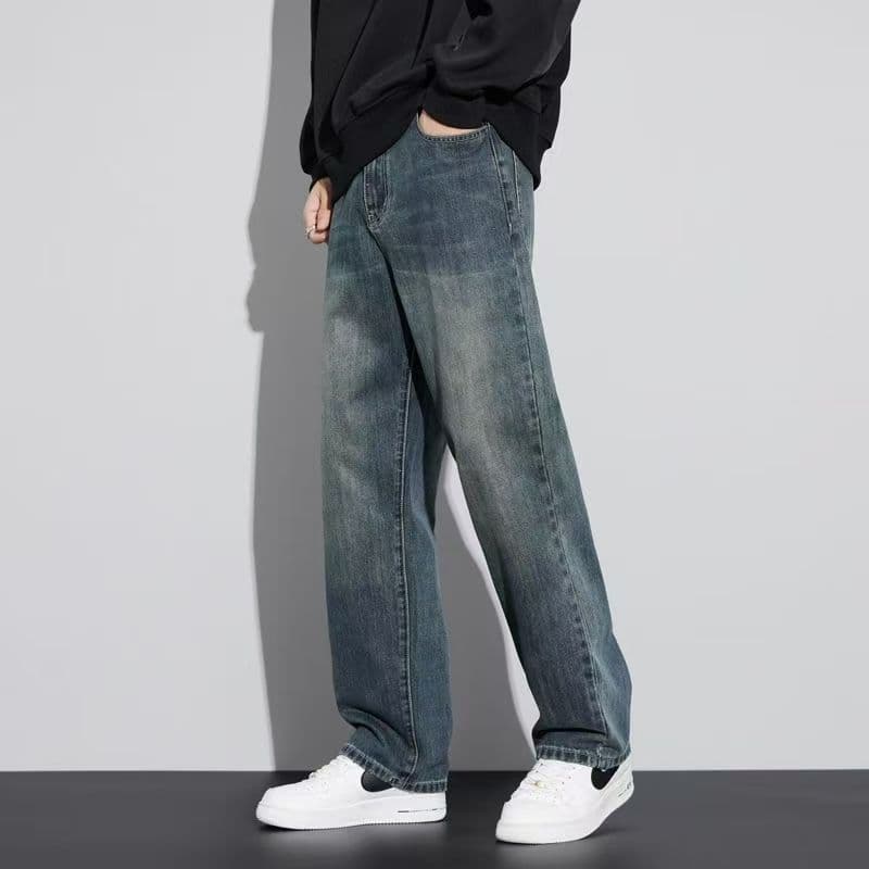 30代メンズファッション 大人のゆったりストレートデニム