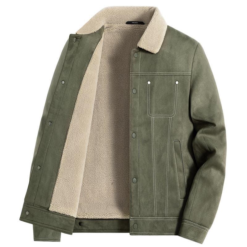 30代メンズファッション 裏ボア デニムスタイル ジャケット