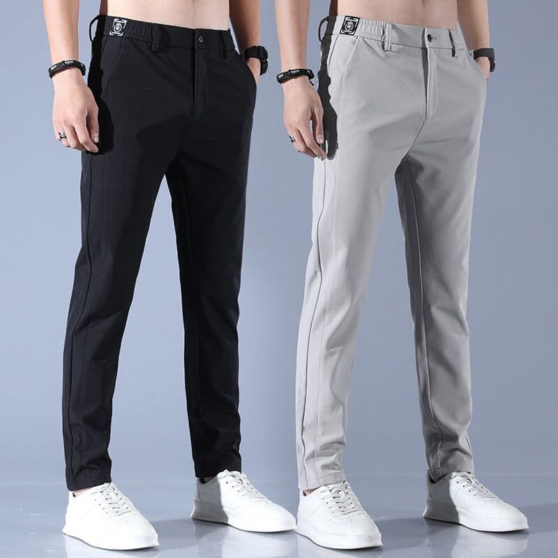 30代メンズファッション スリムフィット ストレッチパンツ
