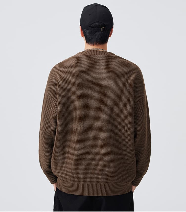 30代メンズファッション ニット編み メンズカーディガン  