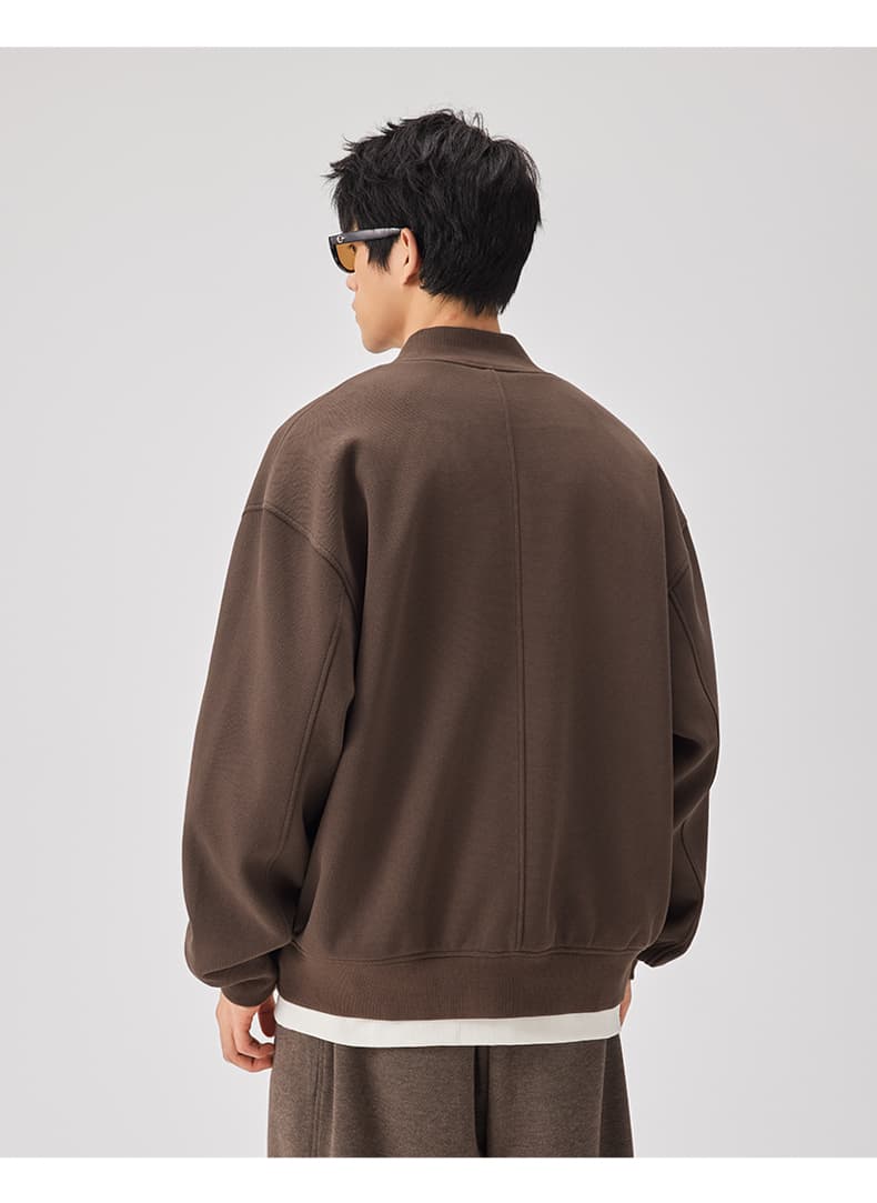 30代メンズファッション オーバーサイズスタンドカラーブルゾン