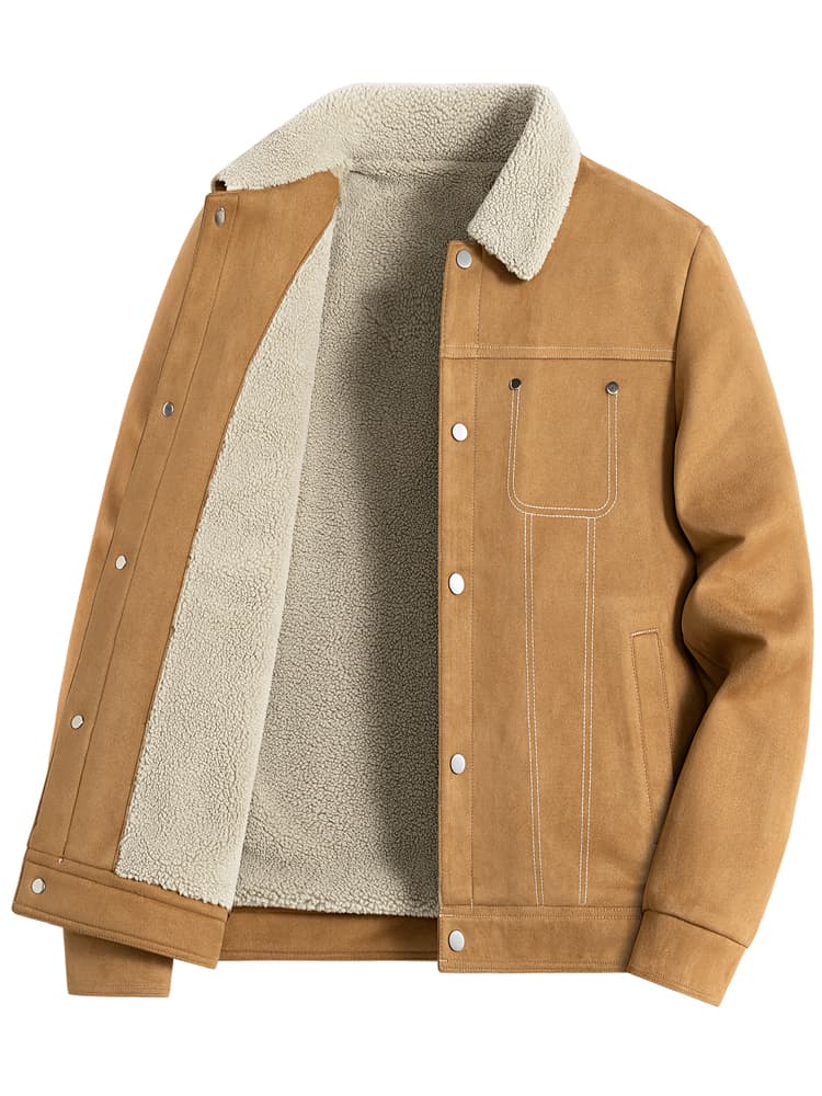 30代メンズファッション 裏ボア デニムスタイル ジャケット