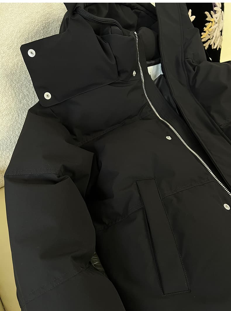 30代メンズファッション 中綿入りオーバーサイズフード付きジャケット