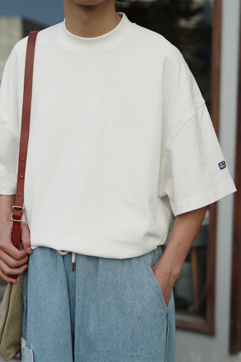 30代メンズファッション ゆるシルエット 無地ビッグ半袖カットソー