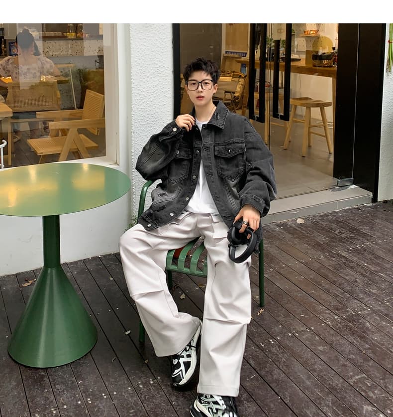 30代メンズファッション クラシカルヴィンテージデニムジャケット