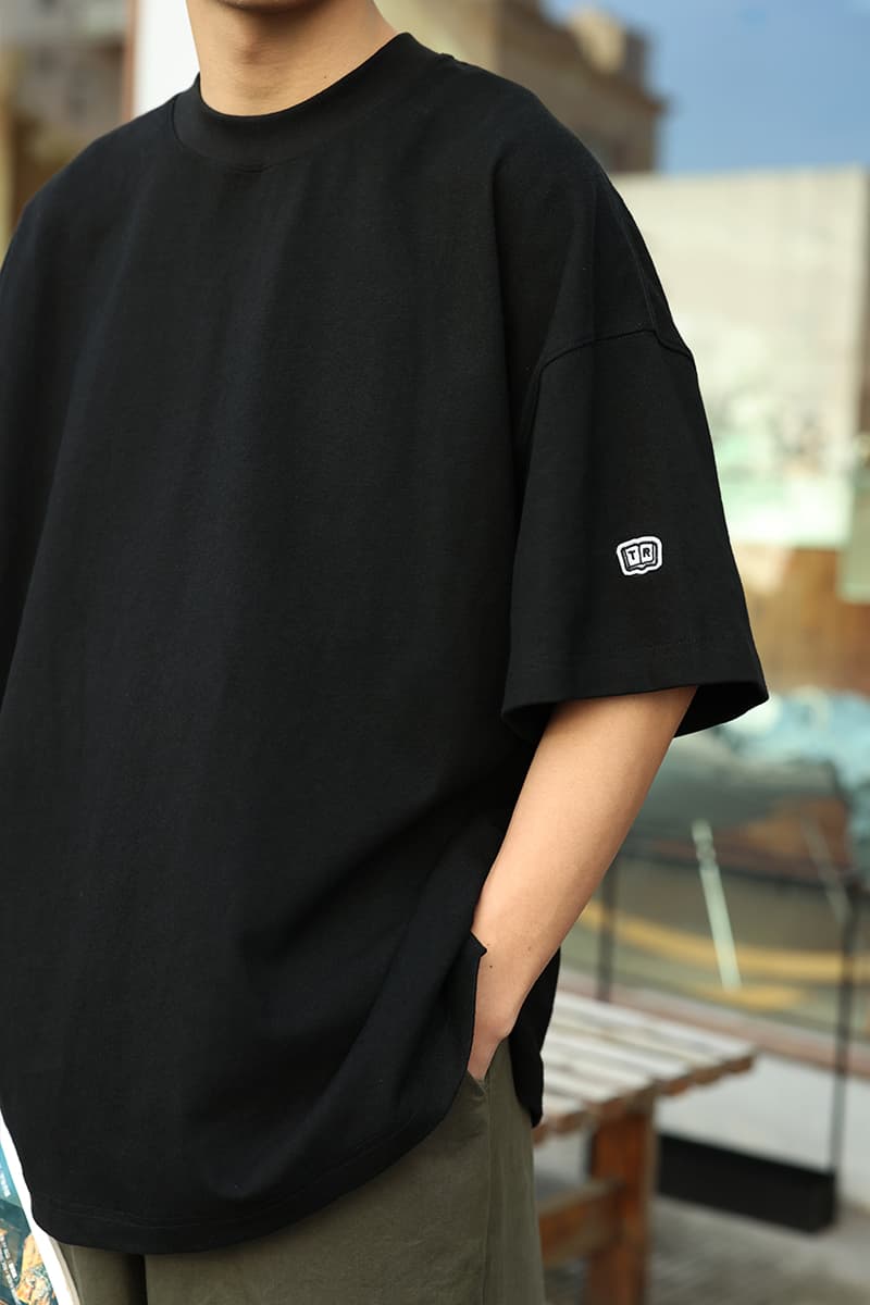 30代メンズファッション ゆるシルエット 無地ビッグ半袖カットソー