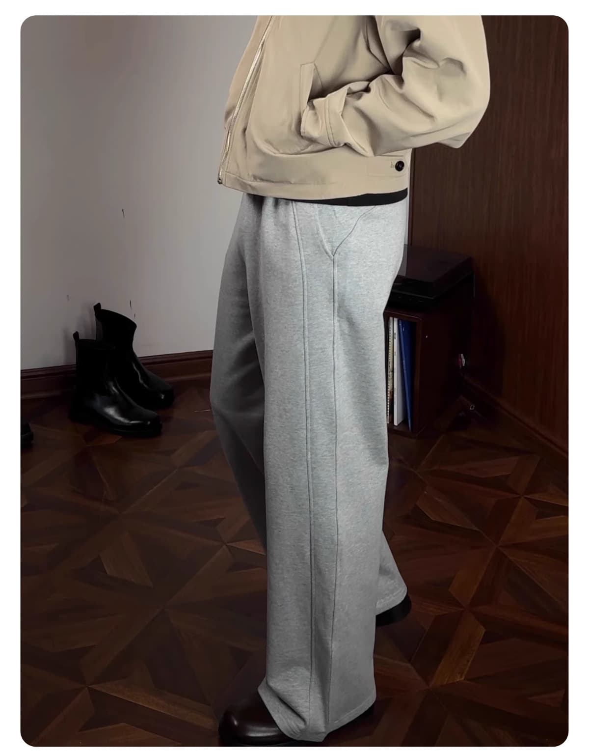 30代メンズファッション スタンダードストレートパンツ