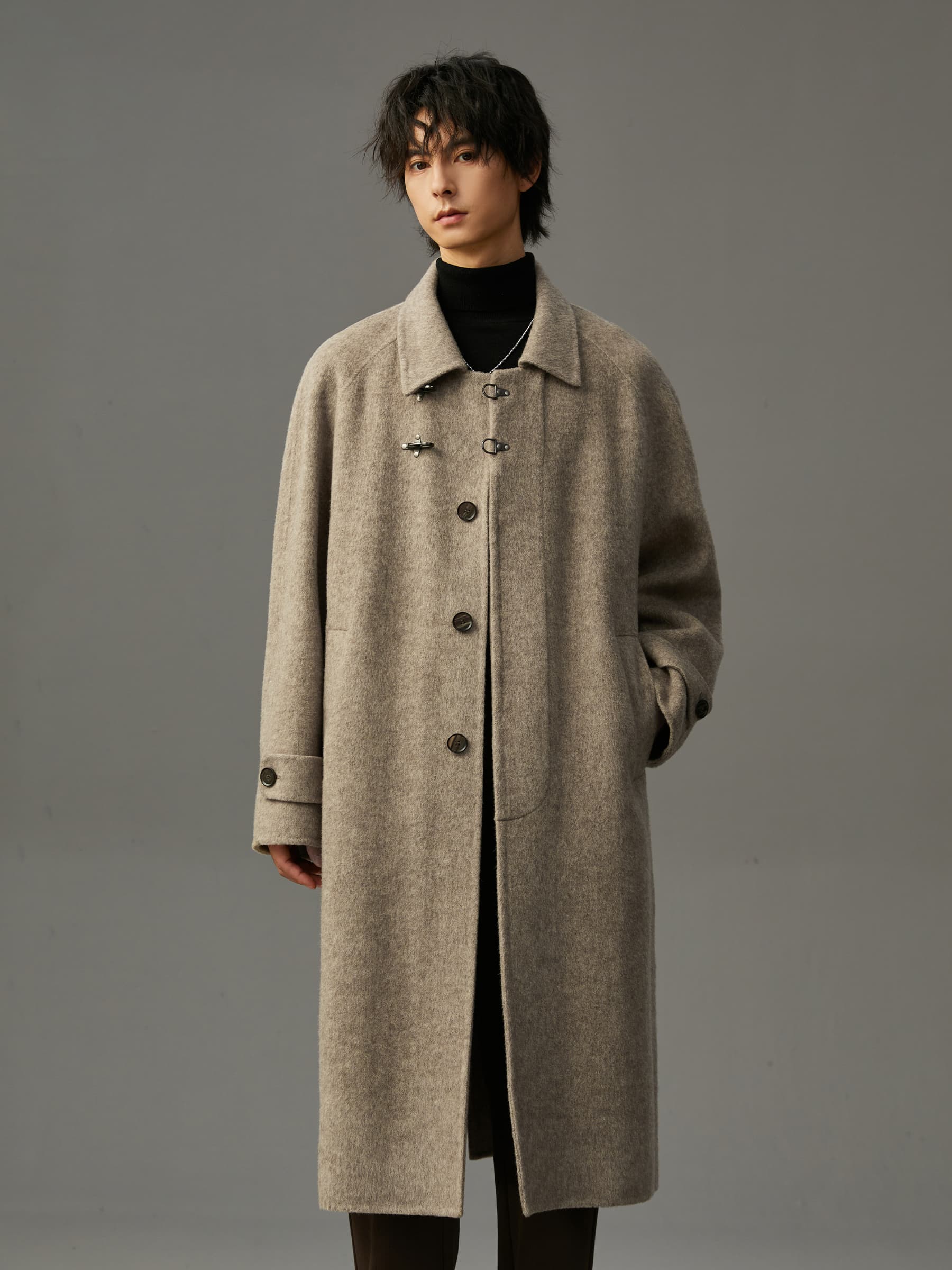 30代メンズファッション アウター 洗練ロングチェスターコート