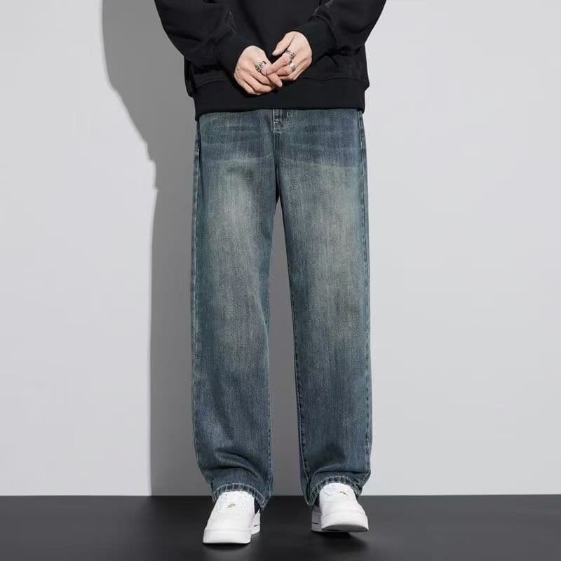 30代メンズファッション 大人のゆったりストレートデニム
