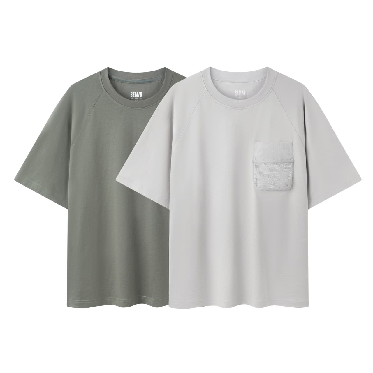 30代メンズファッション オーバーサイズポケット付きカットソー