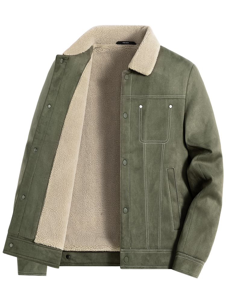 30代メンズファッション 裏ボア デニムスタイル ジャケット