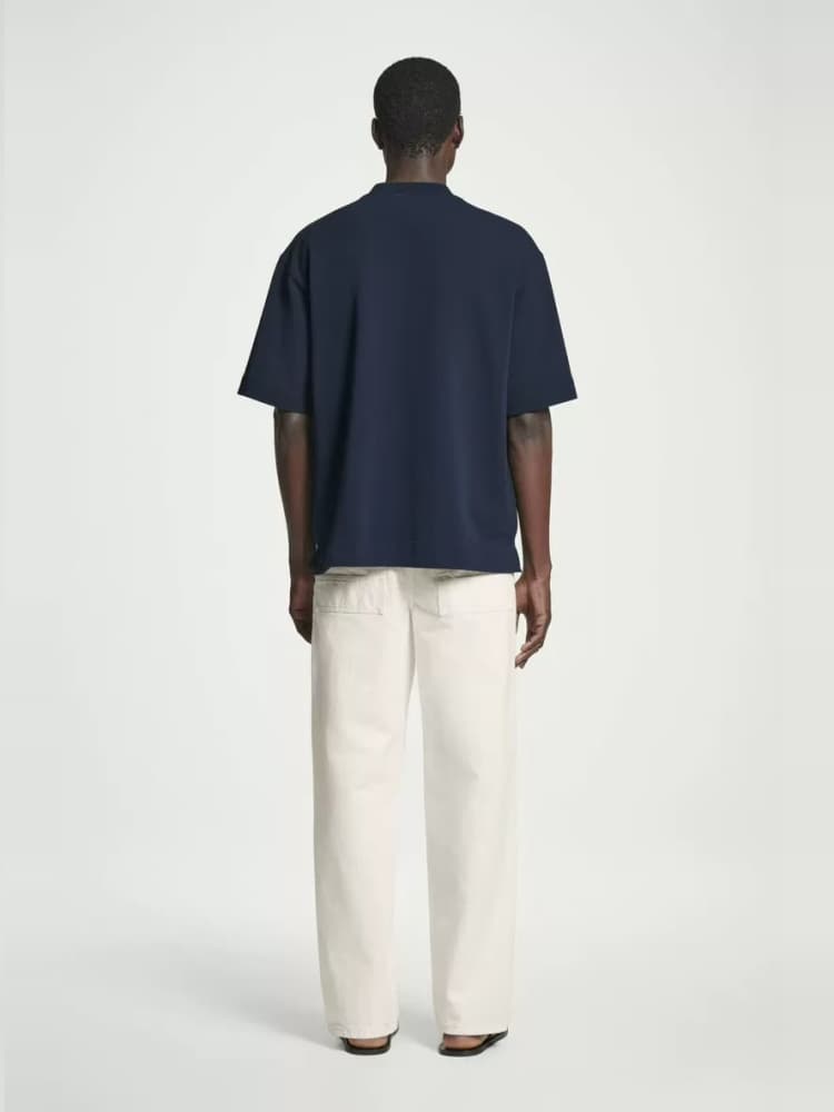 30代メンズファッション ハーフジップ モックネックプルオーバー