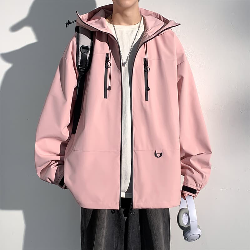 30代メンズファッション 30代メンズファッション 多機能ポケット付き防風マウンテンパーカー