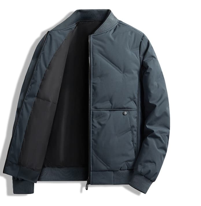 30代メンズファッション 軽量キルティングジャンパー