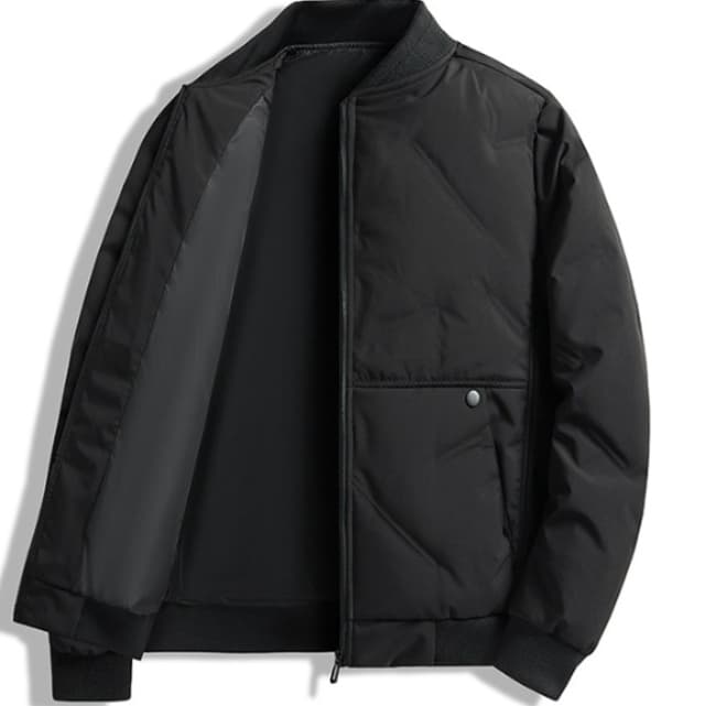 30代メンズファッション 軽量キルティングジャンパー