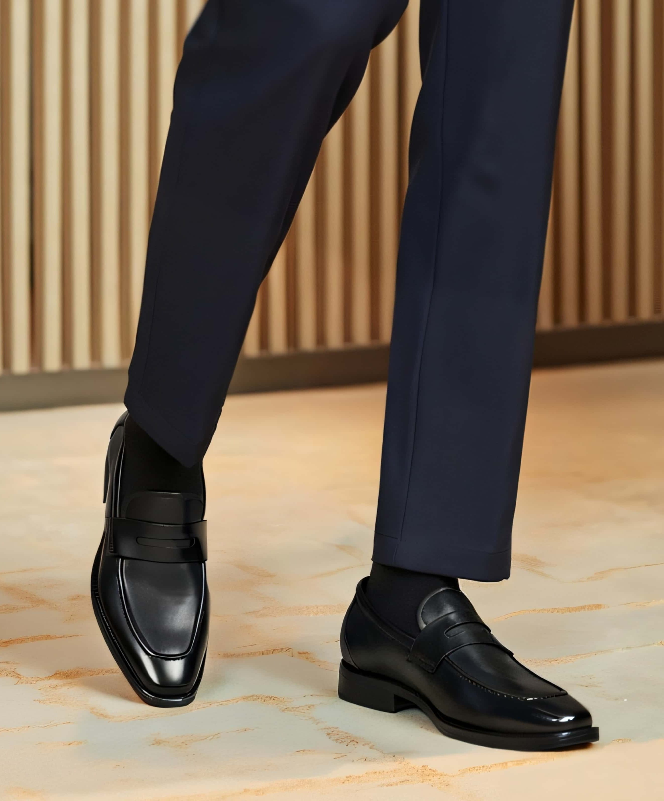 30代メンズファッション シューズ 高級本革ローファー