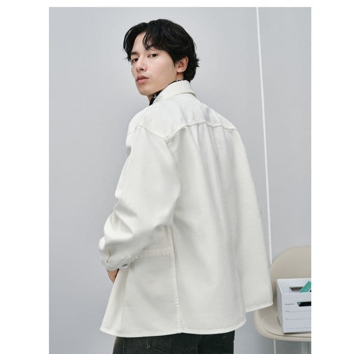 30代メンズファッション 洗練シャツジャケット