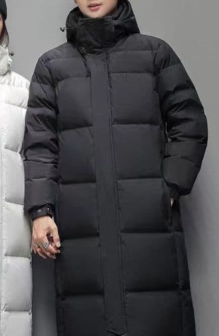30代メンズファッション 高級ロング丈ダウンコート