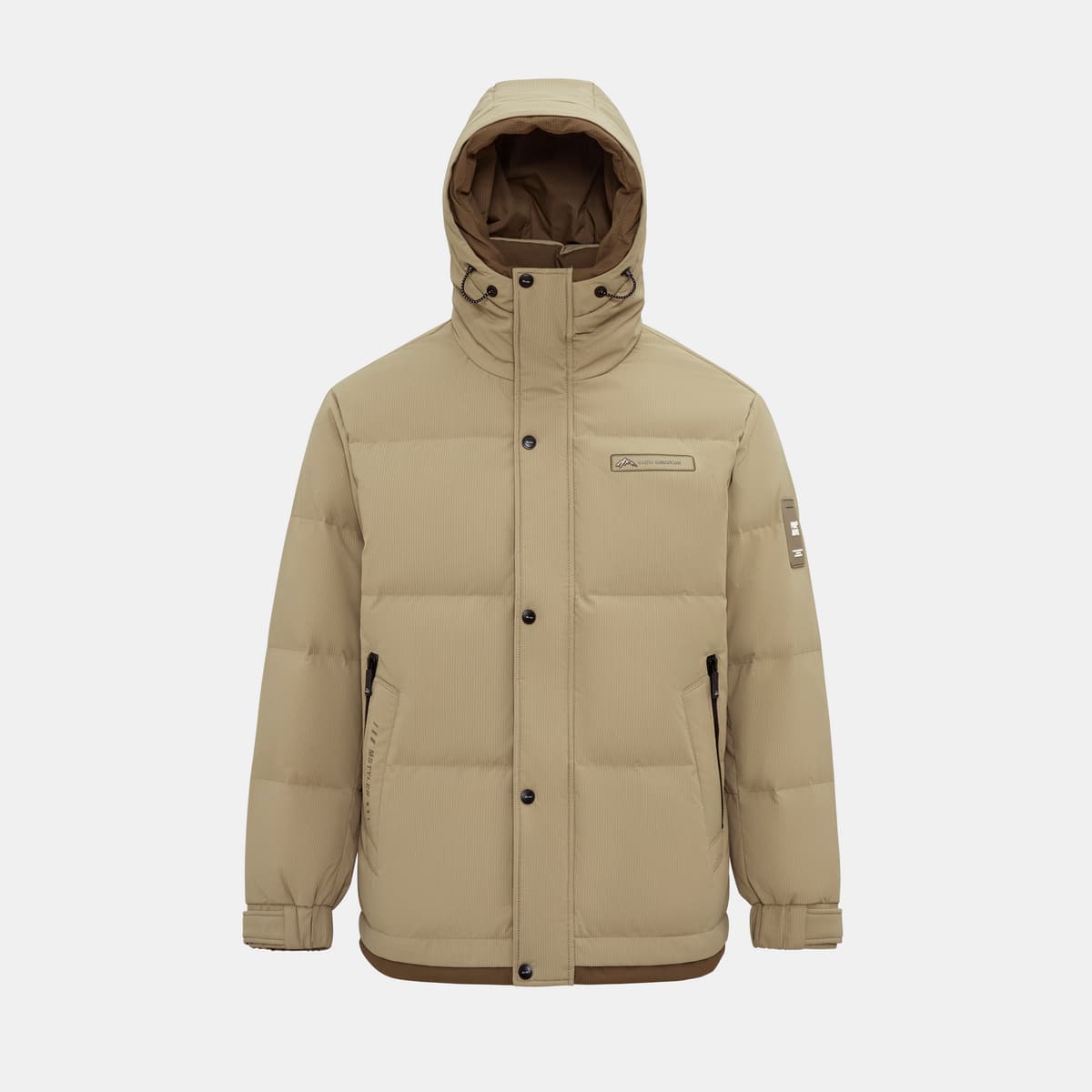 30代メンズファッション 軽量防寒中綿フードジャケット