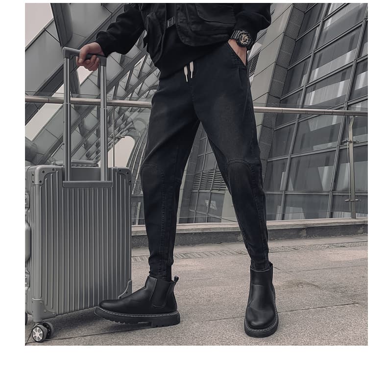 30代メンズファッション ストレッチ万能テーパードパンツ