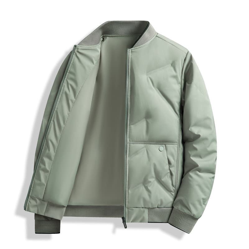 30代メンズファッション 軽量キルティングジャンパー