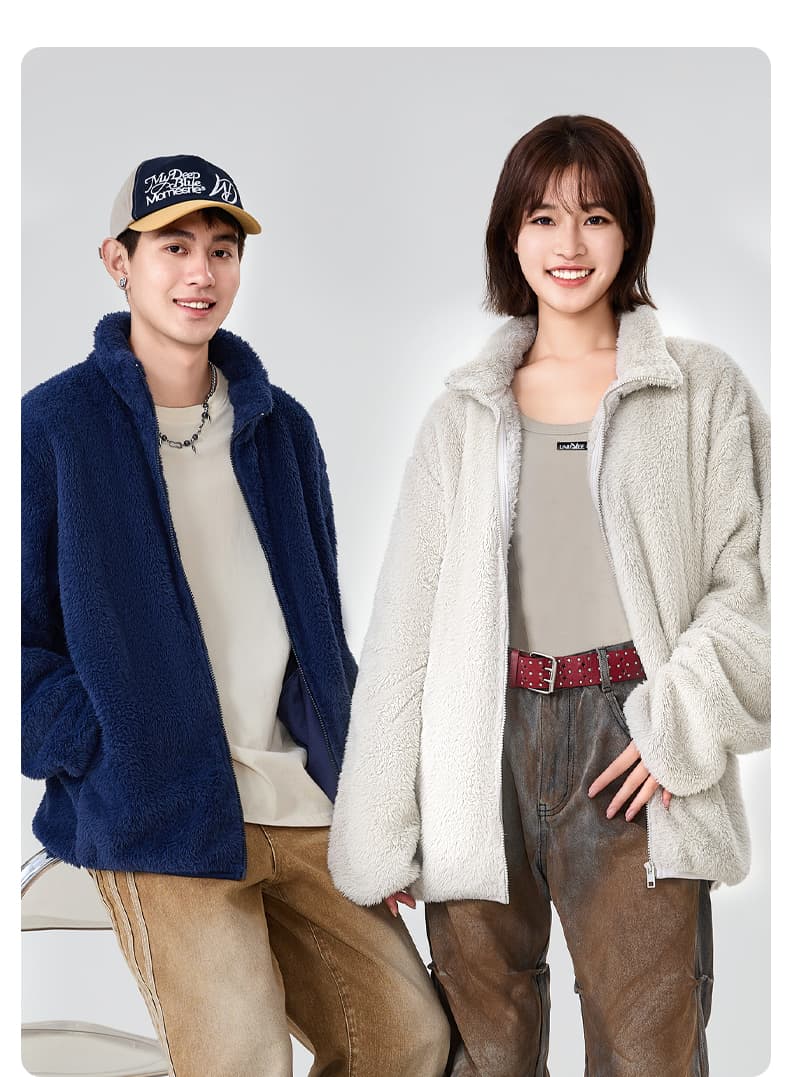 30代メンズファッション アウター ふわもこ冬のあったかボアジャケット