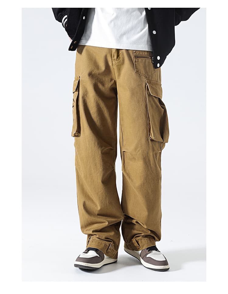 30代メンズファッション リラックスシルエットポケットパンツ