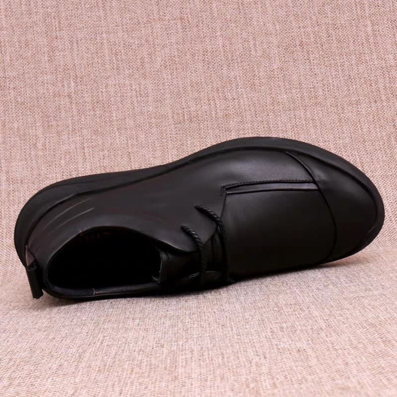 30代メンズファッション シンプル軽量レザーシューズ