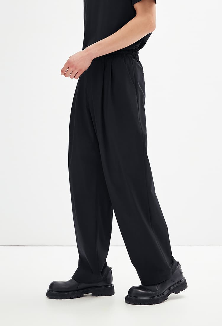 30代メンズファッション ゆったりシルエットワイドパンツ