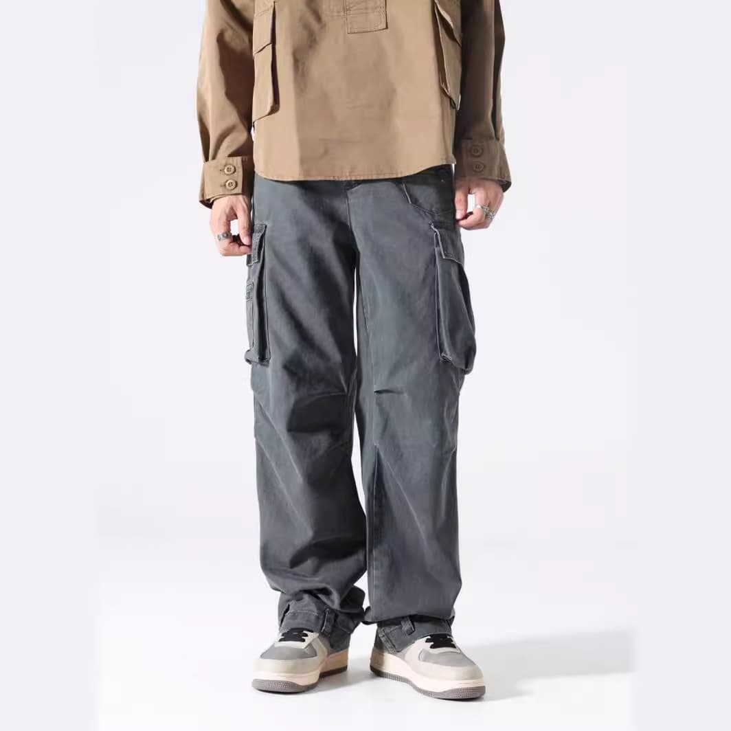 30代メンズファッション リラックスシルエットポケットパンツ