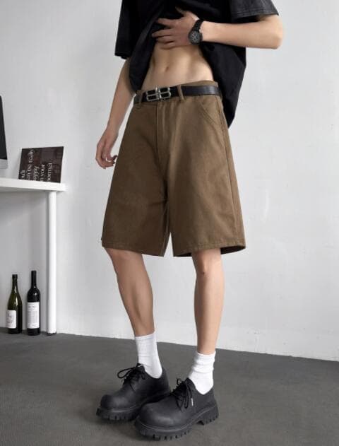 30代メンズファッション 大人の休日スタイル カジュアルハーフパンツ