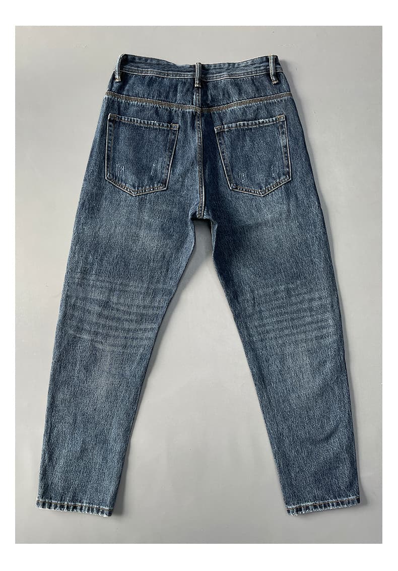 30代メンズファッション ヴィンテージ加工 デニムパンツ