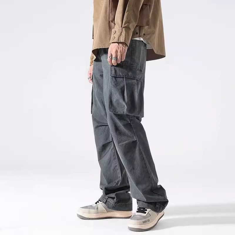 30代メンズファッション リラックスシルエットポケットパンツ