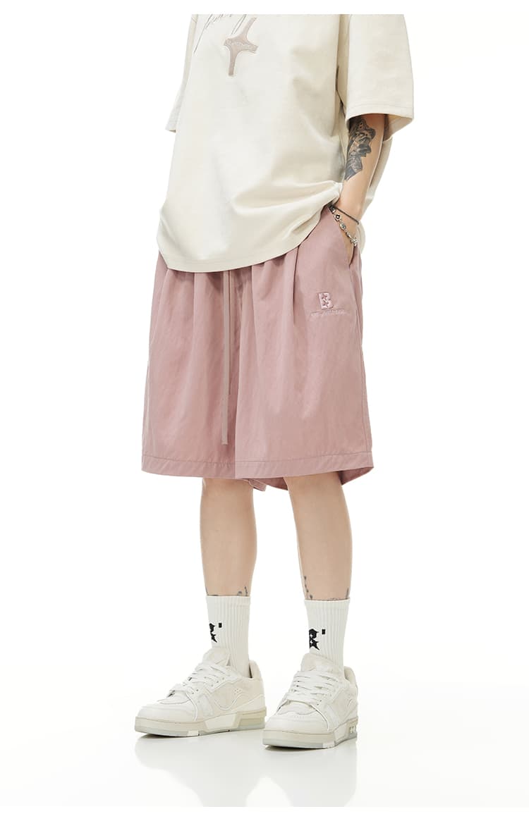 30代メンズファッション リラックスワイドイージーハーフパンツ