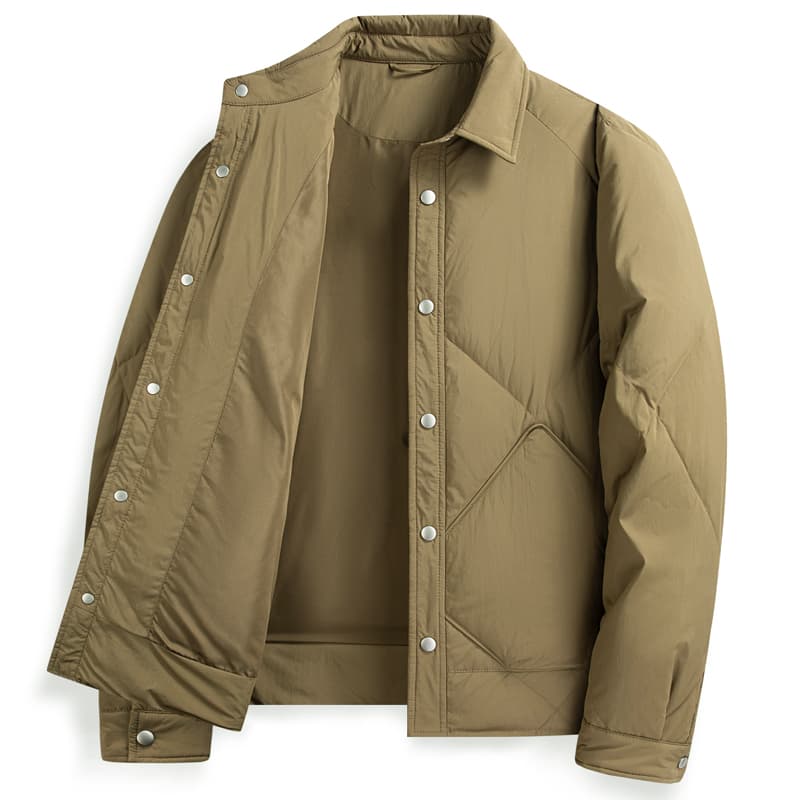 30代メンズファッション キルティングシャツジャケット