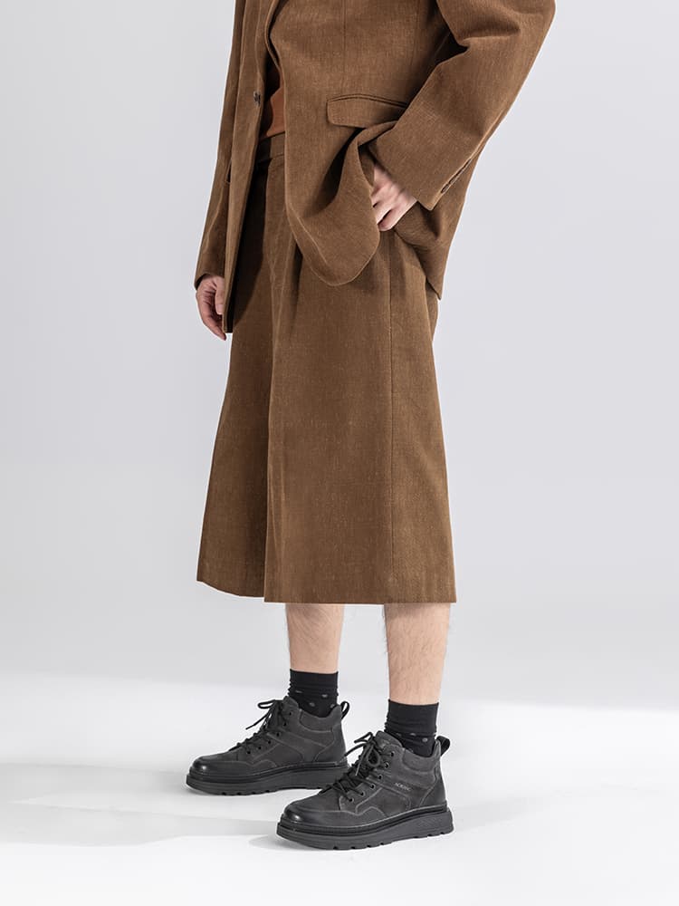 30代メンズファッション シューズ 本革製ワークブーツ
