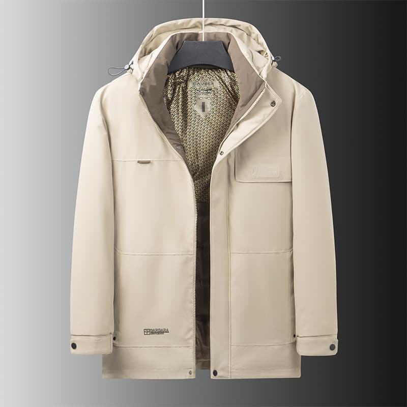 30代メンズファッション シンプル デザイン フード ジャケット