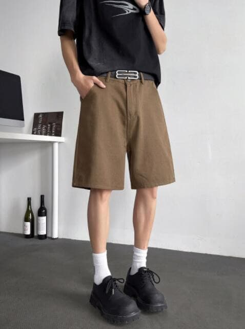 30代メンズファッション 大人の休日スタイル カジュアルハーフパンツ