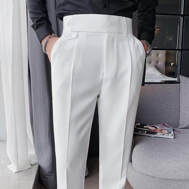 30代メンズファッション ストレッチスラックスパンツ