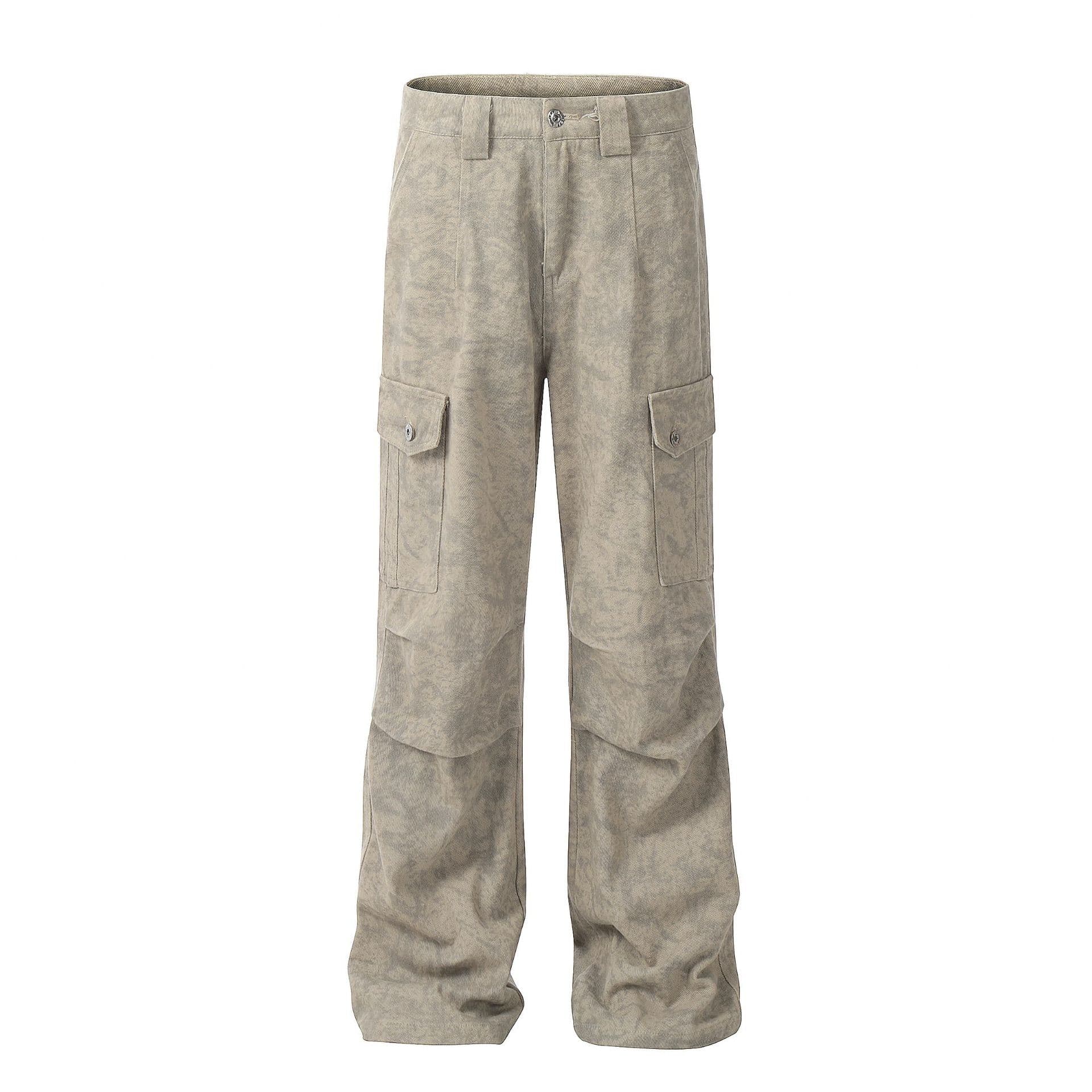30代メンズファッション ワイド軽量カーゴパンツ