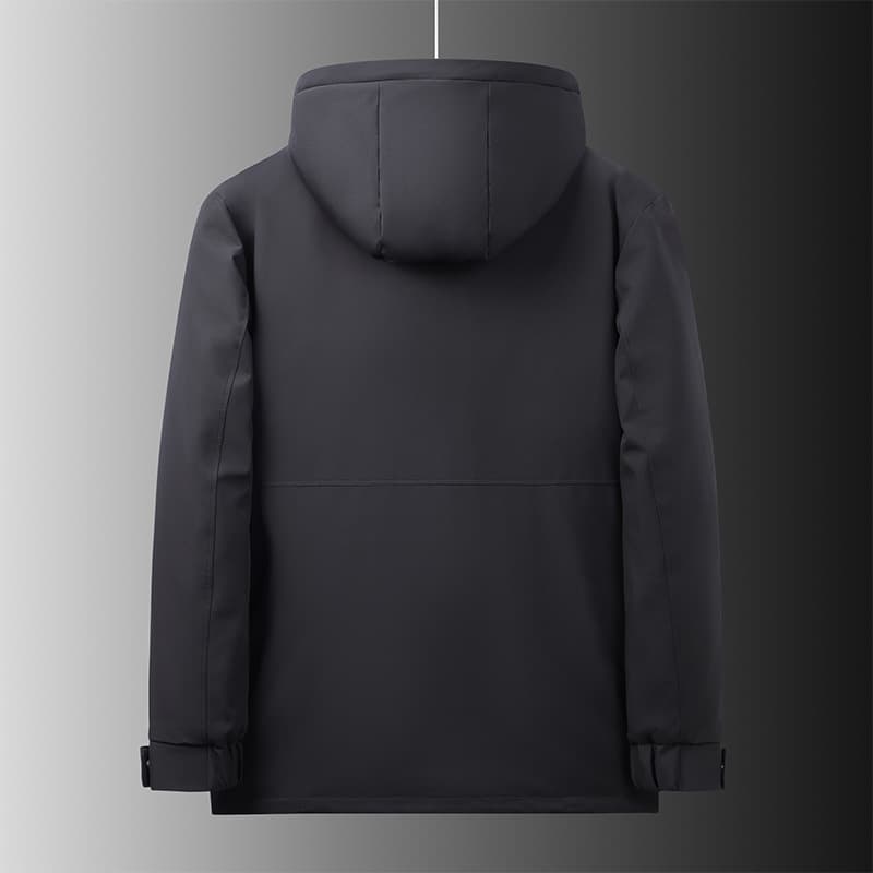 30代メンズファッション シンプル デザイン フード ジャケット